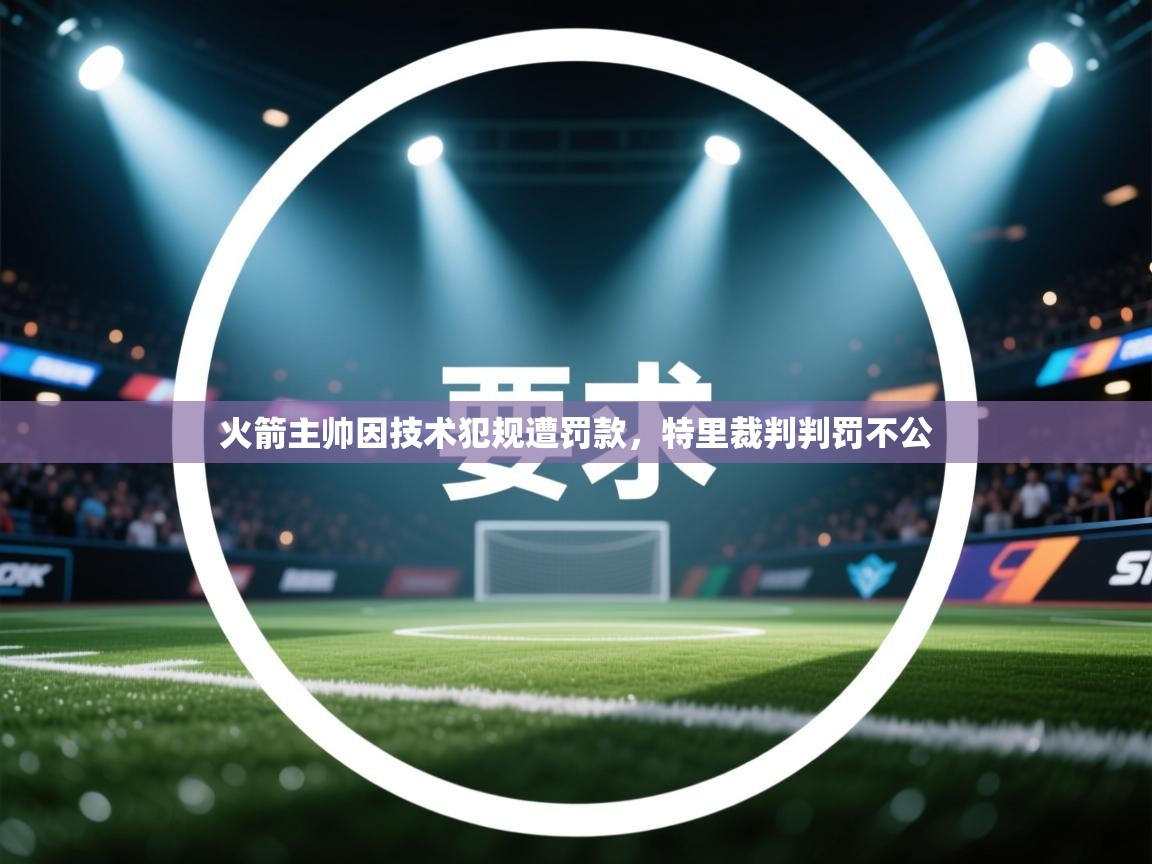 火箭主帅因技术犯规遭罚款，特里裁判判罚不公